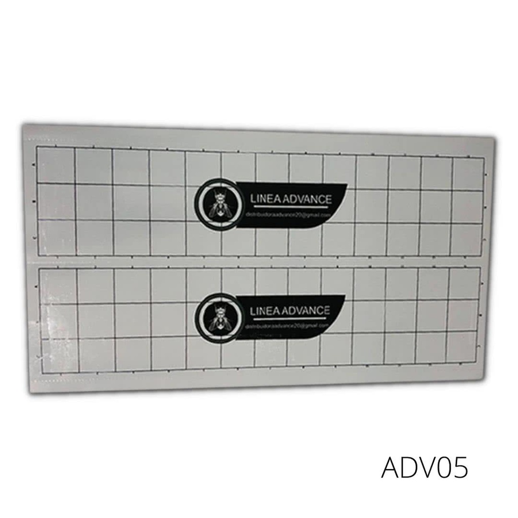 924 PLATA DOBLE ADVANCE 23X41CM TRAMPA PEGAMENTO VOLADORES