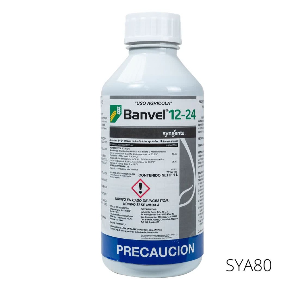 BANVEL Dicamba 12.65% + 2,4-D 25.50% 1 L
