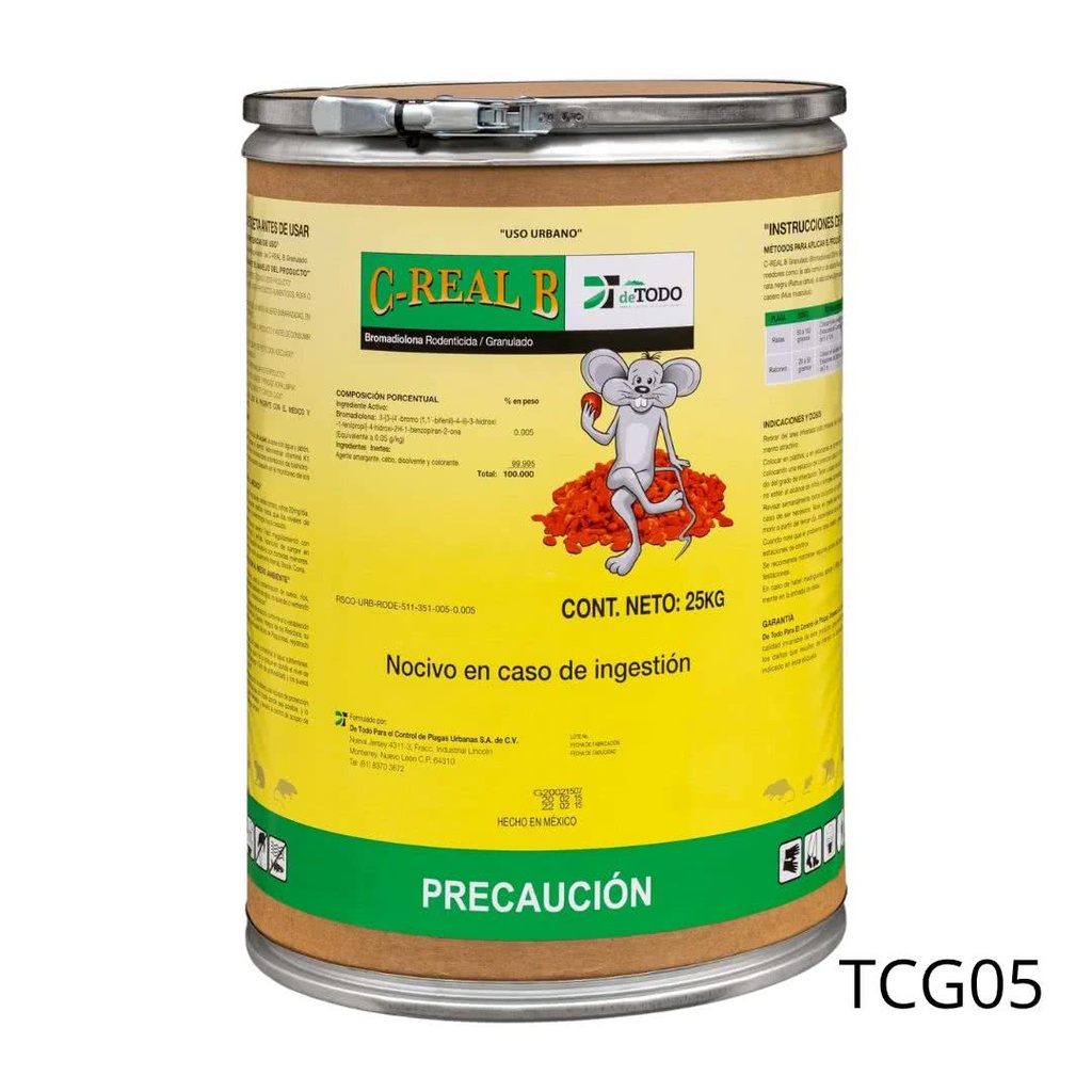 C-REAL B GRANULADO Bromadiolona 25 kg