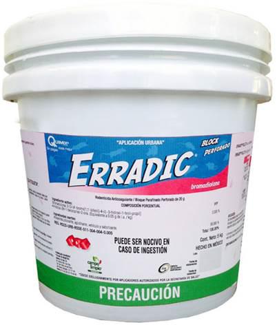 ERRADIC BLOCK PARAFINADO Bromadiolona 0.005% 5 kg