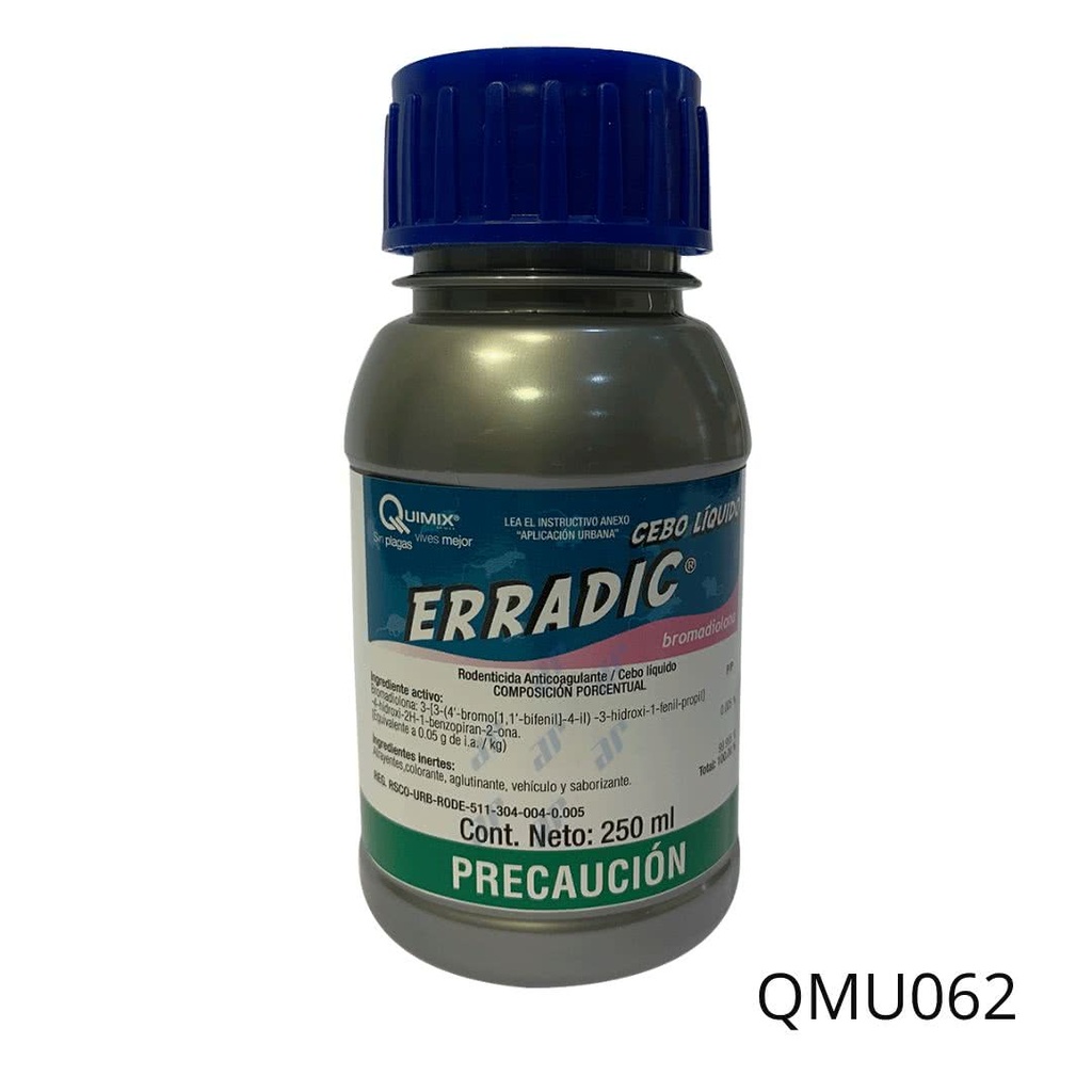 ERRADIC CEBO LIQUIDO Bromadiolona 0.005% 250 ml
