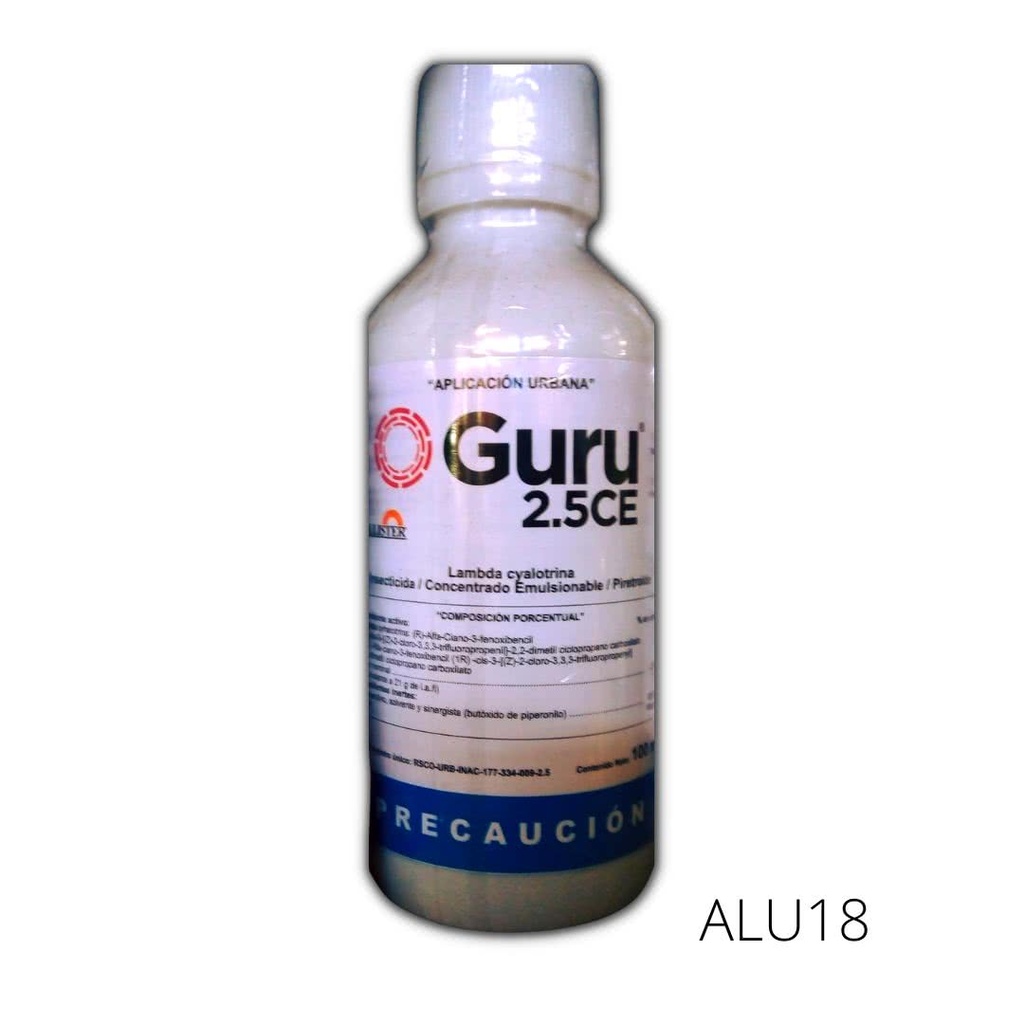 Guru 2.5 CE Lambda Cyhalotrina 2.5% BP 100 ml Insecticida