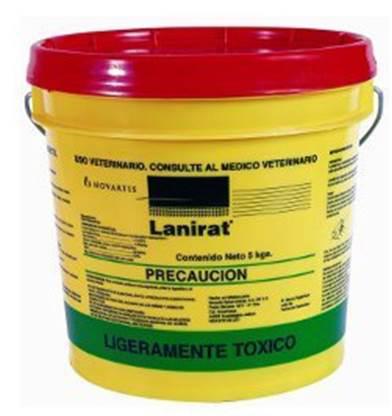 LANIRAT BLOCK DE 28 GR BROMADIOLONA 5 KG