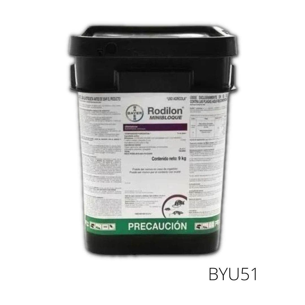 RODILON MINIBLOQUE AGRÍCOLA Difetialona 0.0025% 9 kg