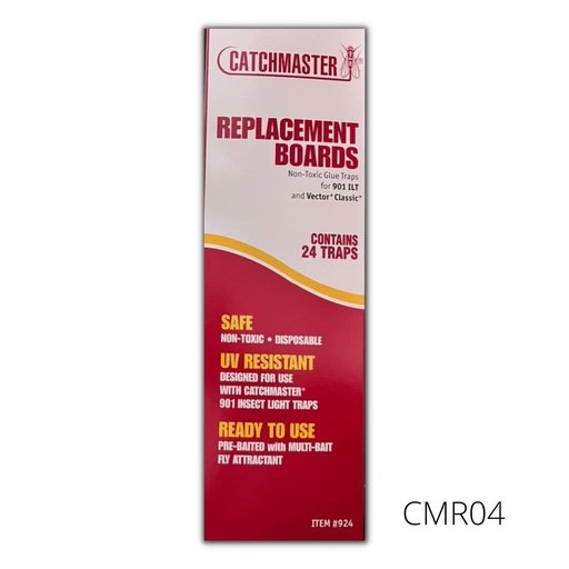 [CMR04] 924 AMARILLA CATCH MASTER 12X43CM TRAMPA PEGAMENTO VOLADORES