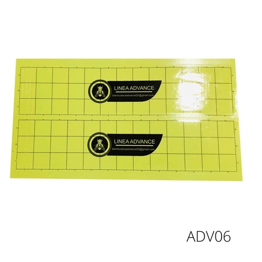 [ADV06] 924 AMARILLA DOBLE ADVANCE 24X43CM TRAMPA PEGAMENTO VOLADORES