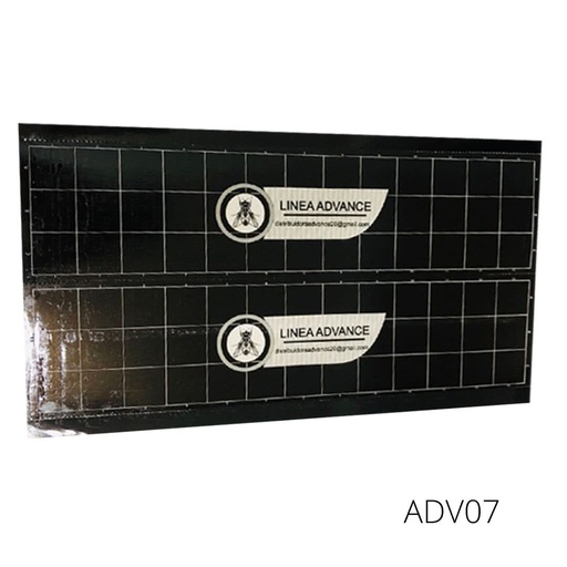 [ADV07] 924 NEGRA DOBLE ADVANCE 23X4CM TRAMPA PEGAMENTO VOLADORES