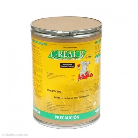 [TCP11] C-REAL B PARAF PERFORADO BLOCK 10 g Bromadiolona 25 kg