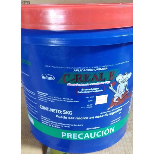 [TCP10] C-REAL B PARAF. PERFORADO BLOCK 10 g Bromadiolona 5 kg