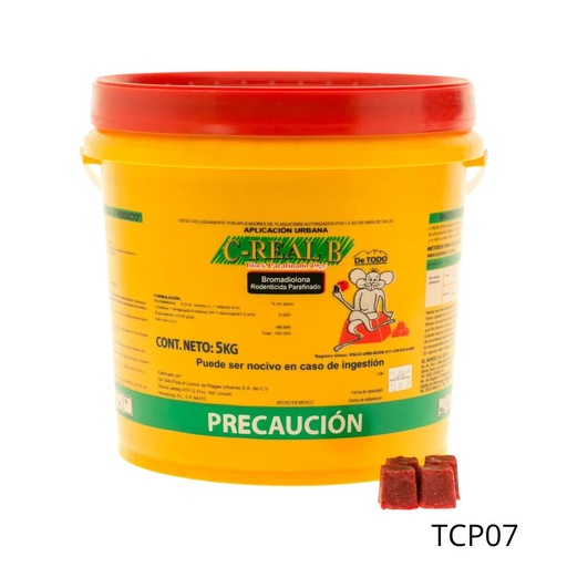 [TCP07] C-REAL B PARAFINADO BLOCK 10 g Bromadiolona 5 kg