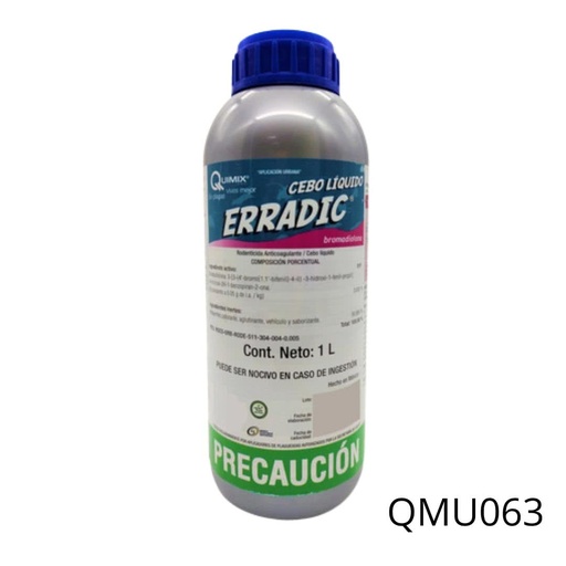[QMU063] ERRADIC CEBO LIQUIDO Bromadiolona 0.005% 1 L