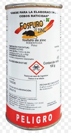 [TCN01] FOSFURO DE ZINC 100 g 