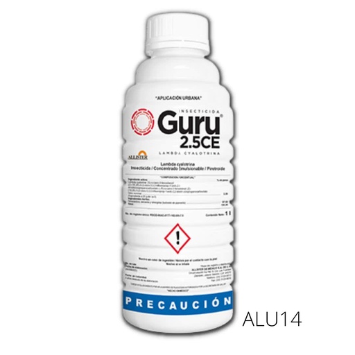 [ALU14] Guru 2.5 CE Lambda Cyhalotrina 2.5% BP 1 L Insecticida