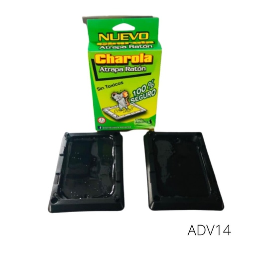 [ADV14] TRAMPA CHAROLA ATRAPA RATONES 1PAR